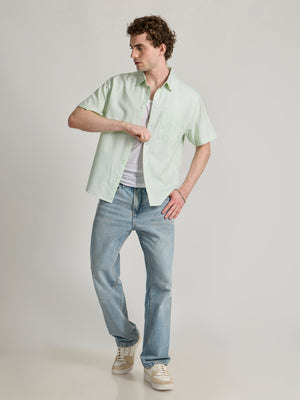Oran - Striped Shirt - Green - Espanshe