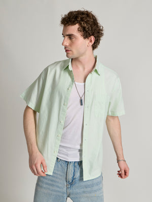 Oran - Striped Shirt - Green - Espanshe