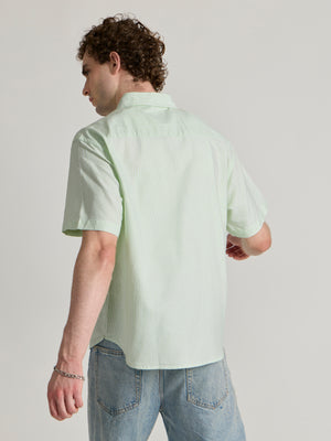 Men's Striped shirt in green