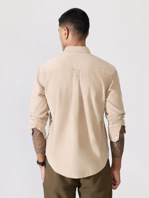 Kokamo - Relaxed Corduroy Shirt - Beige - Espanshe