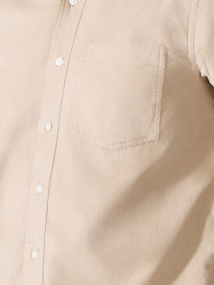Kokamo - Relaxed Corduroy Shirt - Beige - Espanshe