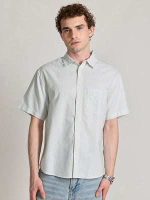 Oran - Striped Shirt - Light Green - Espanshe