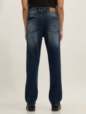 Solomon - Straight Fit Jeans - Blue Shade - Espanshe