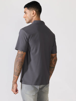 Balance - Regular Fit Polo T-Shirt - Grey - Espanshe