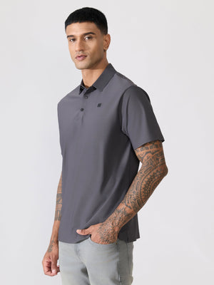 Balance - Regular Fit Polo T-Shirt - Grey - Espanshe