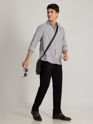 Zorin - Relaxed Corduroy Shirt - Light Grey - Espanshe