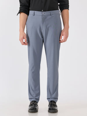 Men's Slim Fit Formal Pant - light gray