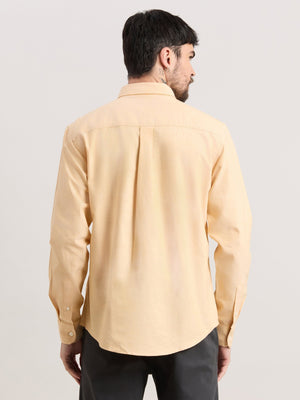 Zena - Relaxed Fit Oxford Shirt - Golden Apricot - Espanshe