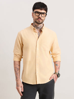 Zena - Relaxed Fit Oxford Shirt - Golden Apricot - Espanshe
