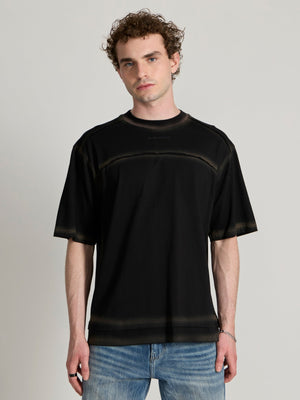 Lona - Fade Effect Baggy T-Shirt - Black - Espanshe