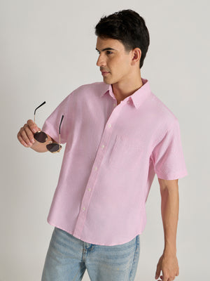 Men's Striped shirt in pink