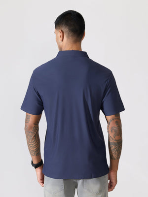 Balance - Regular Fit Polo T-Shirt - Navy Blue - Espanshe