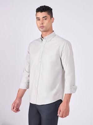 Orville - Tencel Plain Shirt - Light Grey - Espanshe
