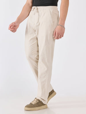 Grantham - Relaxed Fit Joggers - Cream - Espanshe