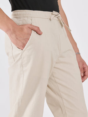 Grantham - Relaxed Fit Joggers - Cream - Espanshe