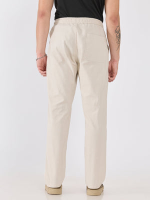 Grantham - Relaxed Fit Joggers - Cream - Espanshe