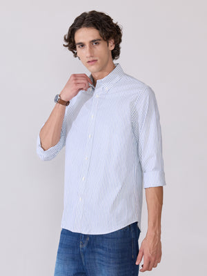 Men's Smart Fit Striped Shirt - blue
