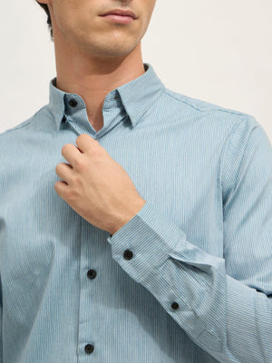 Sylvester - Striped Shirt - Light Blue - Espanshe