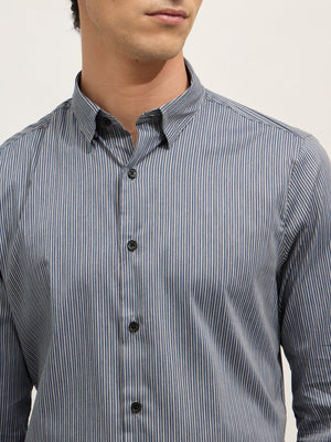 Sylvester - Striped Shirt - Dark Blue - Espanshe