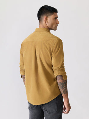Kokamo - Relaxed Corduroy Shirt - Mustard - Espanshe