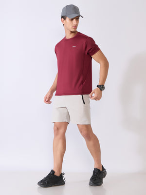 Ash - Sport Fit T-Shirt - Maroon - Espanshe