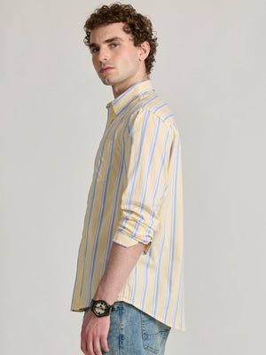 Paulson - Striped Shirt - Yellow - Espanshe