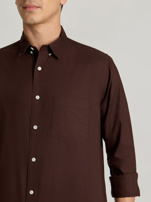 Fakaro - Turkish Fit Oxford Shirt - Brown - Espanshe