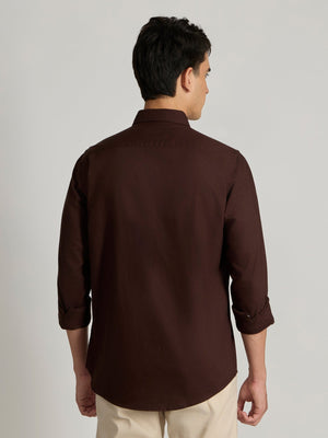 Fakaro - Turkish Fit Oxford Shirt - Brown - Espanshe