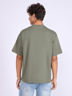 Stirling - Loose Fit T-Shirt - Olive - Espanshe