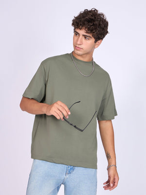 Stirling - Loose Fit T-Shirt - Olive - Espanshe