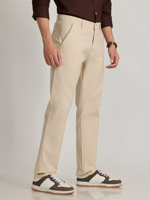 Eli - Slim Fit Pant - Cream - Espanshe