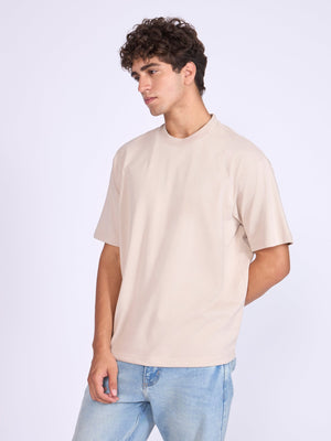 Stirling - Loose Fit T-Shirt - Chalk - Espanshe