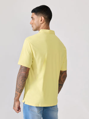 Balance - Regular Fit Polo T-Shirt - Yellow - Espanshe