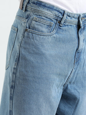 Rattled Loose Fit Jeans - Blue - Espanshe
loose fit jean for men