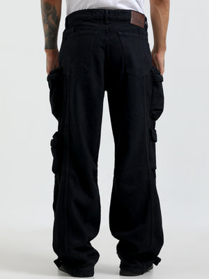 baggy cargo jeans featuring 10 pockets including zipper pockets.
baggy cargo jeans pant for men
stylish baggy jeans for men