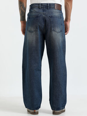 loose fit jean with patches and distress
Loose fit pants for men
patched pants or men