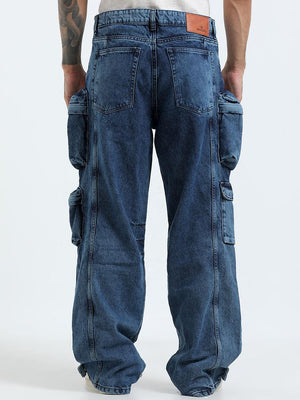 baggy cargo jeans featuring 10 pockets including zipper pockets.
baggy cargo jeans pant for men
stylish baggy jeans for men