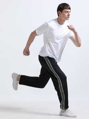 premium Stripped track pants with zippered bottoms
track pants for men
daily wear trackpants for men