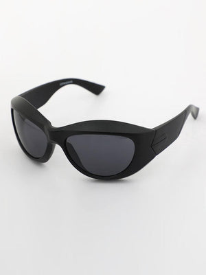Zoom Rounded Sunglass - Black - Espanshe