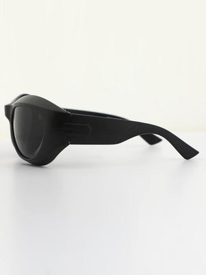 Zoom Rounded Sunglass - Black - Espanshe