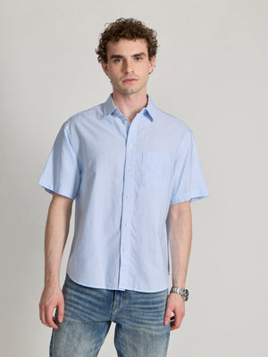 Oran - Striped Shirt - Light Blue - Espanshe