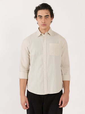 Taloko - Relaxed Linen Shirt - Cream - Espanshe