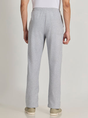 Corbin - Striped Seersucker Trousers - Grey - Espanshe