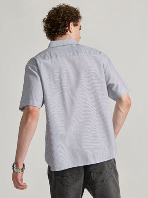Men's Striped shirt in light blue