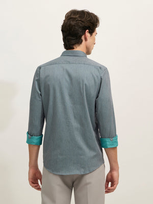 Sylvester - Striped Shirt - Grey - Espanshe