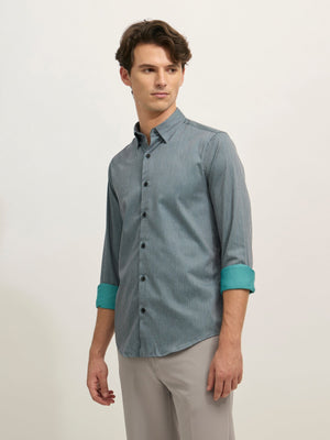 Sylvester - Striped Shirt - Grey - Espanshe