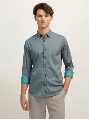 Sylvester - Striped Shirt - Grey - Espanshe