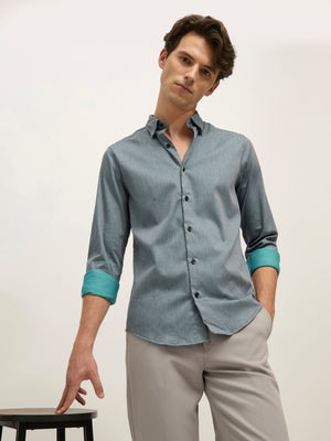 Sylvester - Striped Shirt - Grey - Espanshe