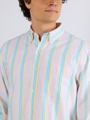 Men's Striped Shirt in light blue