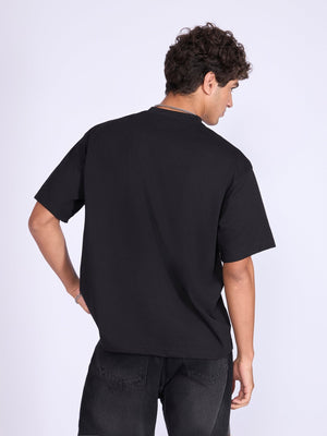 Ever - Baggy Plain T-Shirt - Black - Espanshe